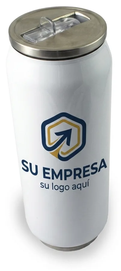 Termo tipo lata con pitillo